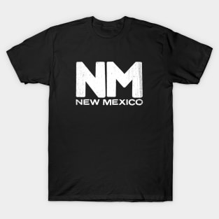 NM New Mexico State Vintage Typography T-Shirt